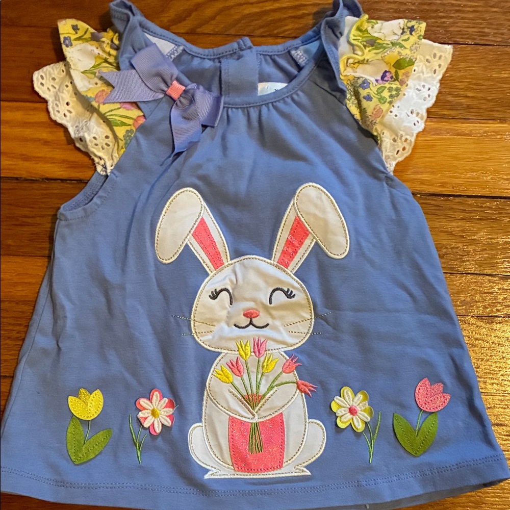 Rare Editions Blue Bunny Tank Top